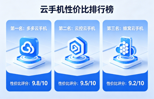 云手机的价格一般是多少？2026年性价比最高的云手机排行榜前三