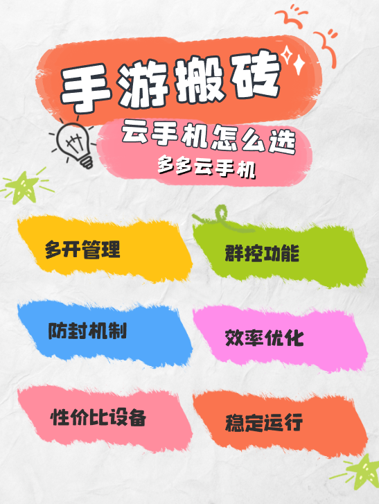 云手机选购风向标：如何选择？让多开提高搬砖效率