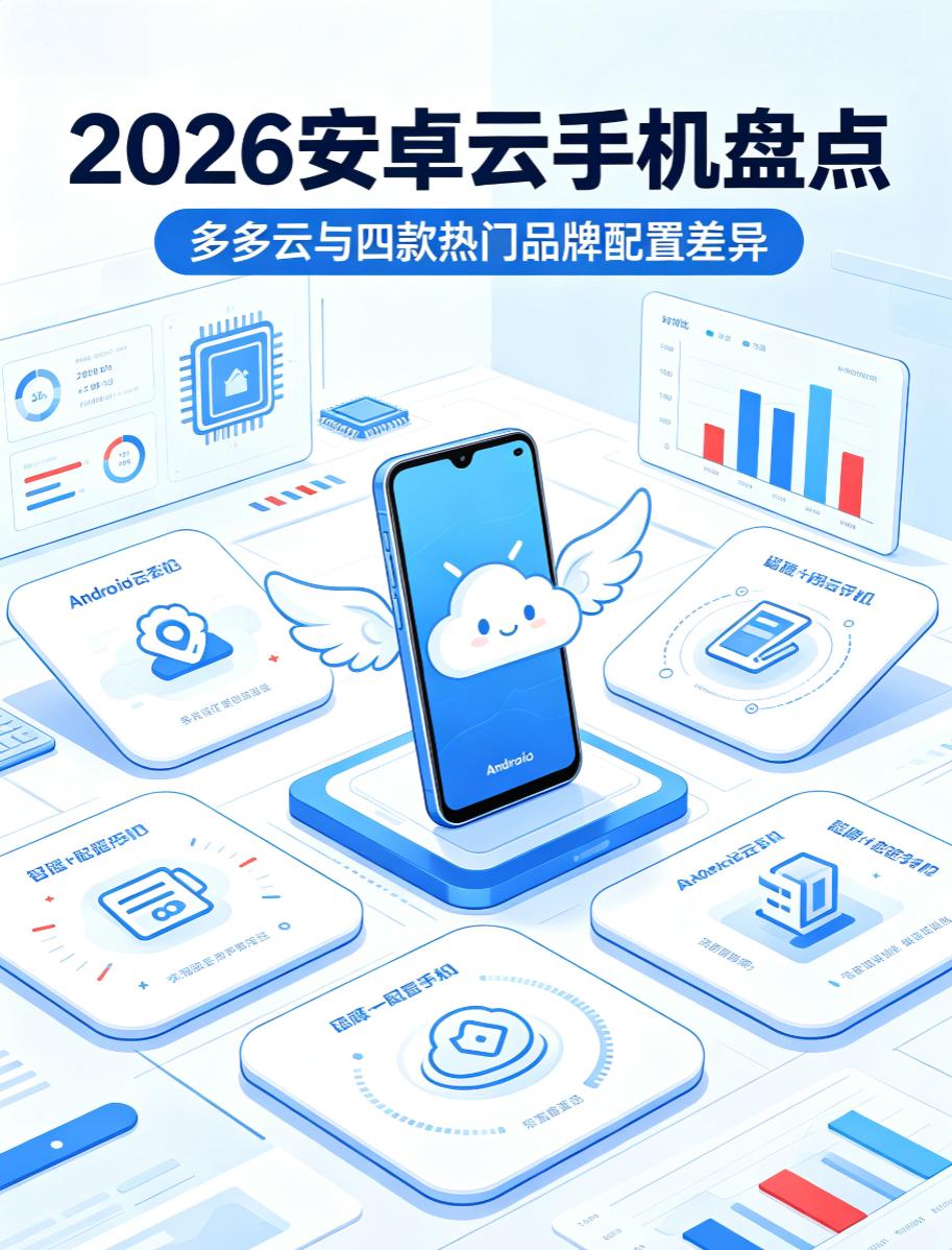 2026安卓云手机盘点：多多云与四款热门品牌配置差异