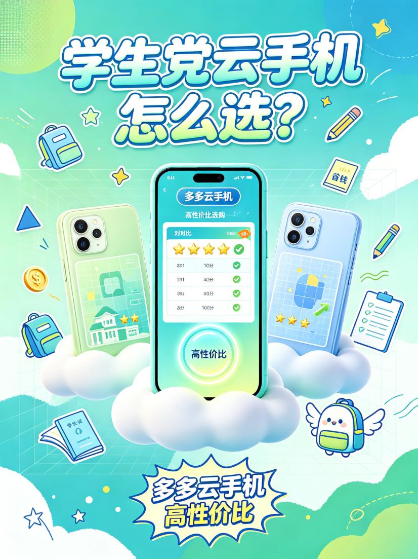 2026开学季学生党云手机怎么选？多多云手机等5款高性价比盘点
